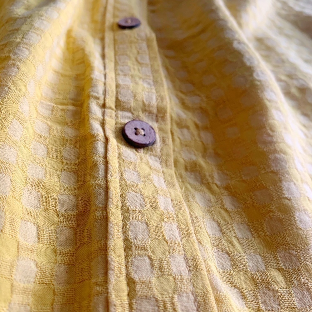 Francesca’s Alya Mustard Yellow Button Front Skirt - Picture 8 of 10